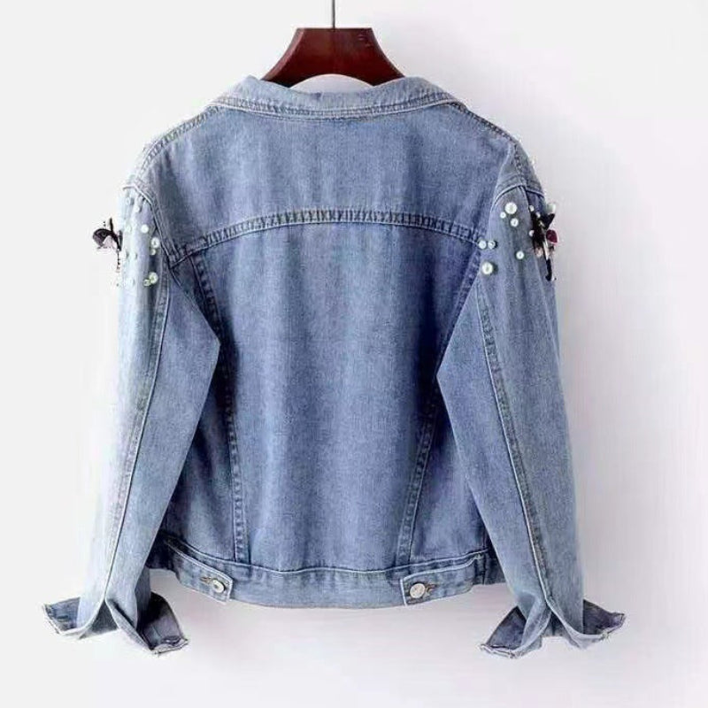 SCARLETT FLORAL DENIM JACKET