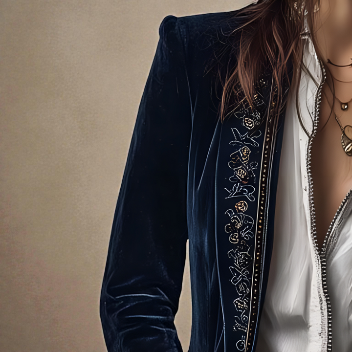 VICTORIA | EMBROIDERED VELVET JACKET