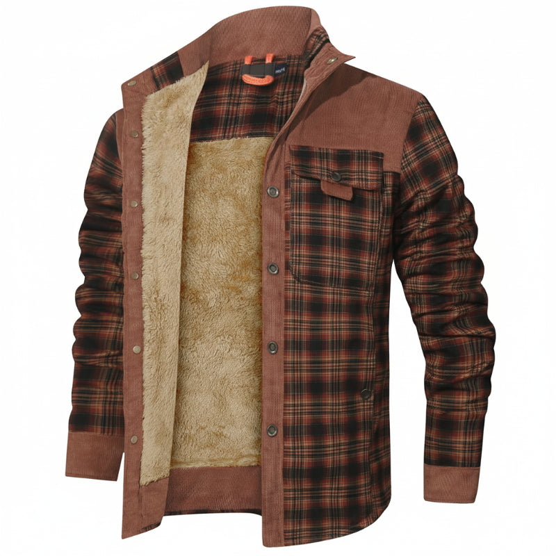 Men's Wanderer Flannel Jacket – 9 Plaid Designs, Weather-Resistant
