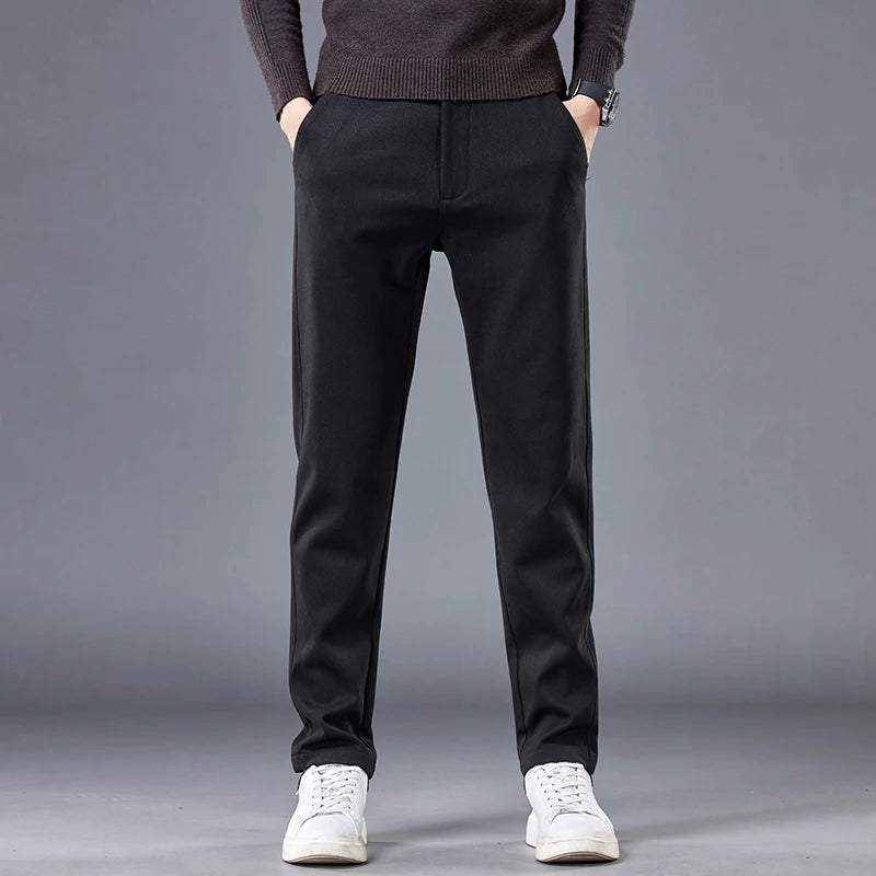 SLIM FIT WOOL PANTS