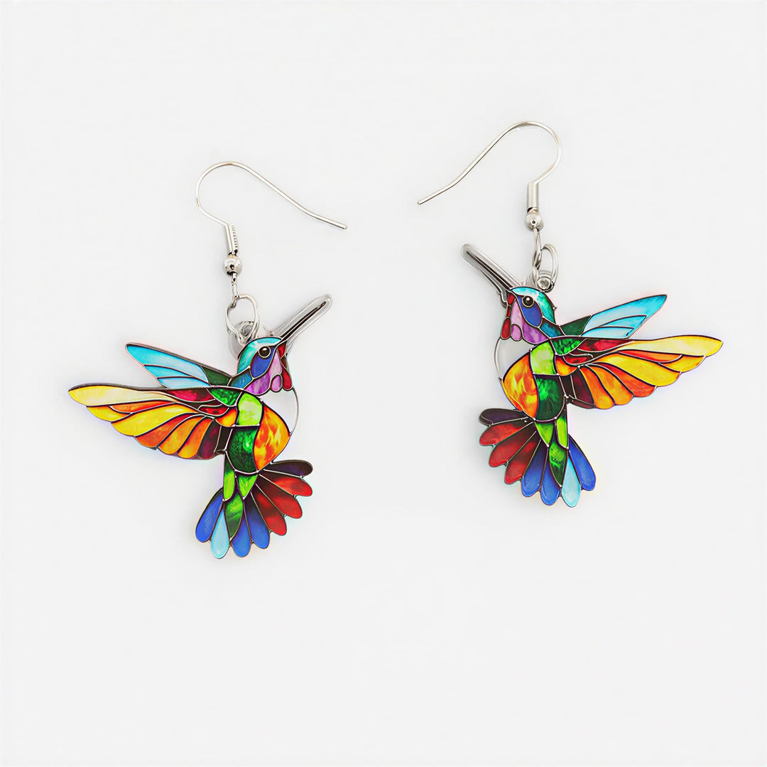 Colibri Lucky Charm Earrings with Free Matching Necklace