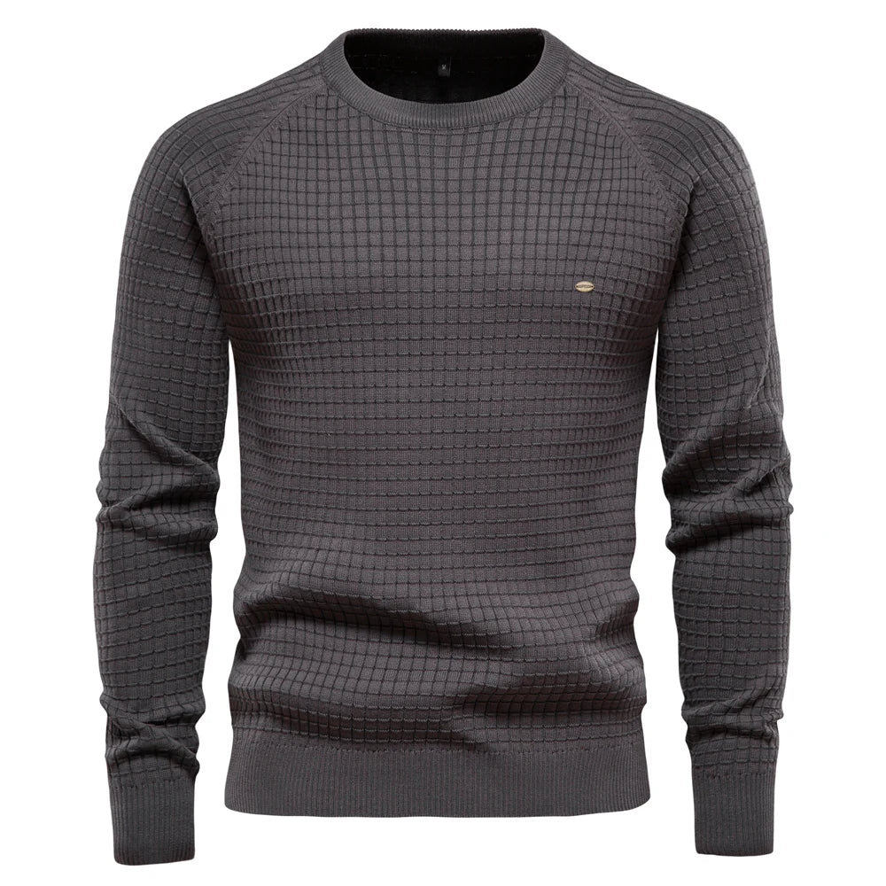 Sieghart Men's Elegant Check Pattern Sweater for Any Occasion