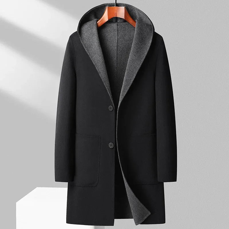 CARLO™ WOOL REVERSIBLE OVERCOAT