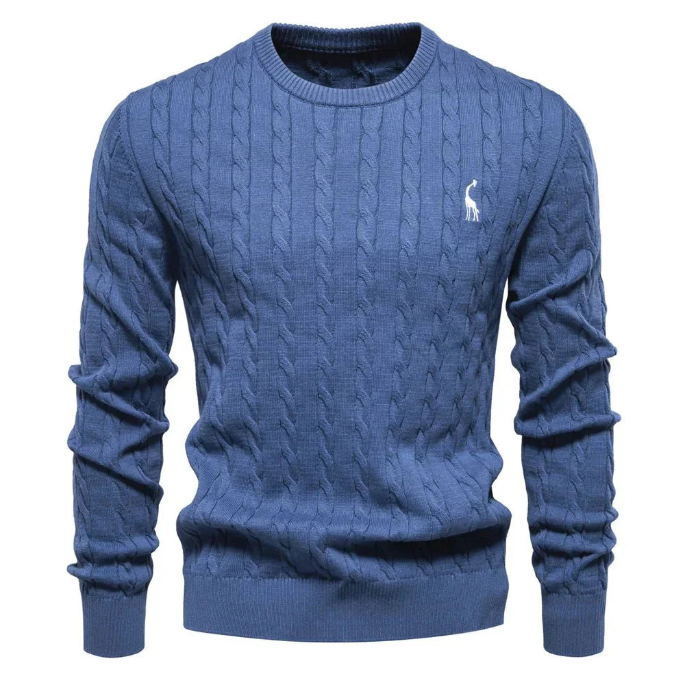 Falkner Strickmodern Herrenpullover Classic Cable Knit Sweater for Men