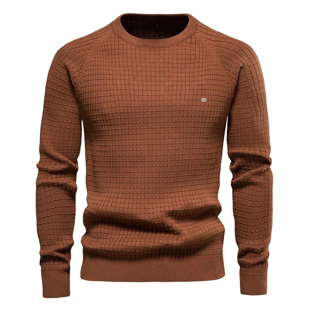 Sieghart Men's Elegant Check Pattern Sweater for Any Occasion