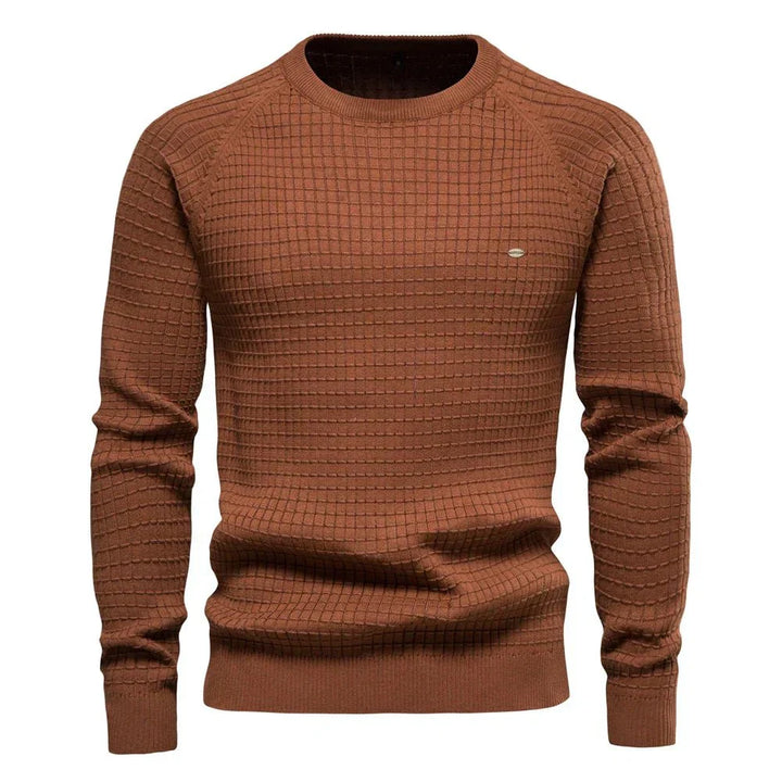 Sieghart Men's Elegant Check Pattern Sweater for Any Occasion