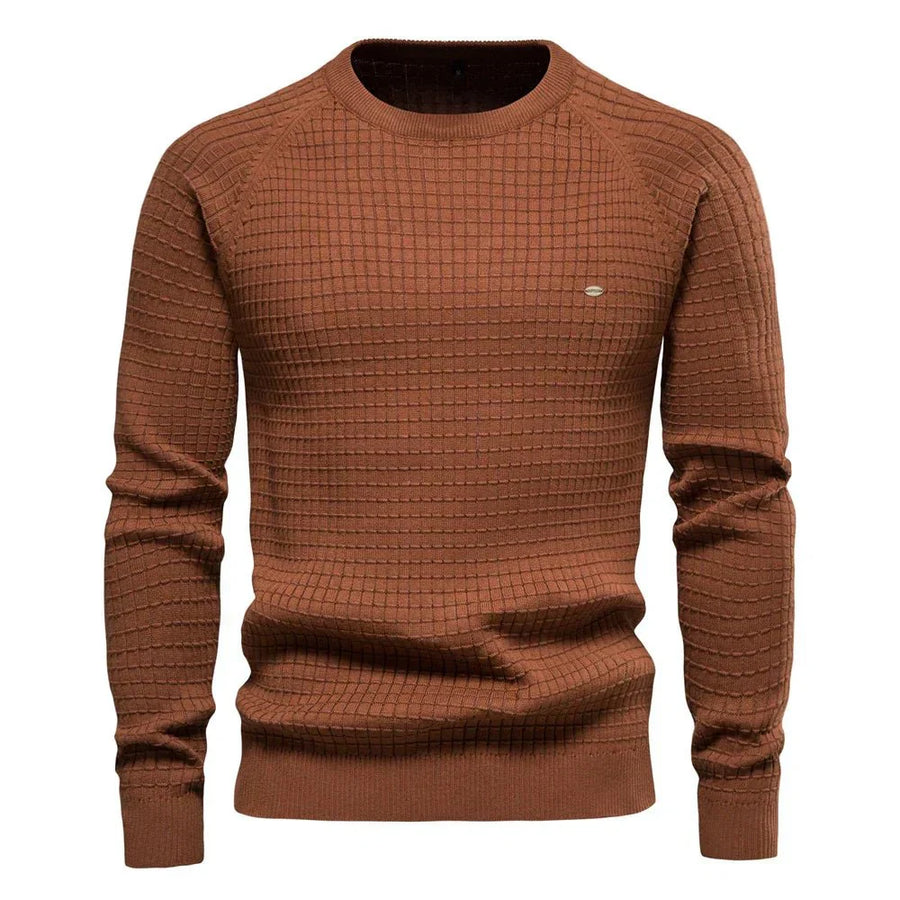 Sieghart Men's Elegant Check Pattern Sweater for Any Occasion
