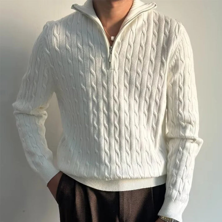 RENZO HALF-ZIP SWEATER