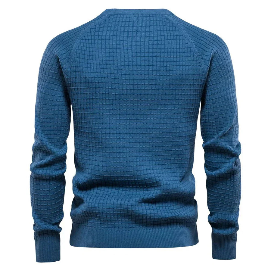 Sieghart Men's Elegant Check Pattern Sweater for Any Occasion