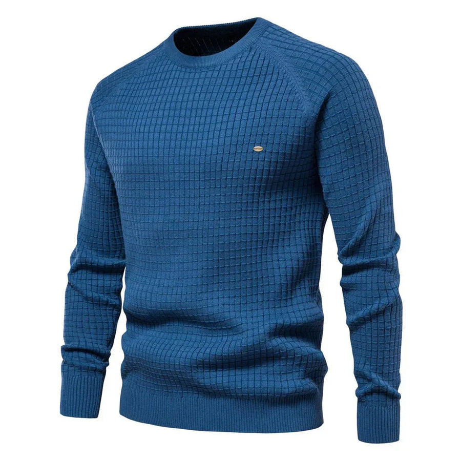 Sieghart Men's Elegant Check Pattern Sweater for Any Occasion