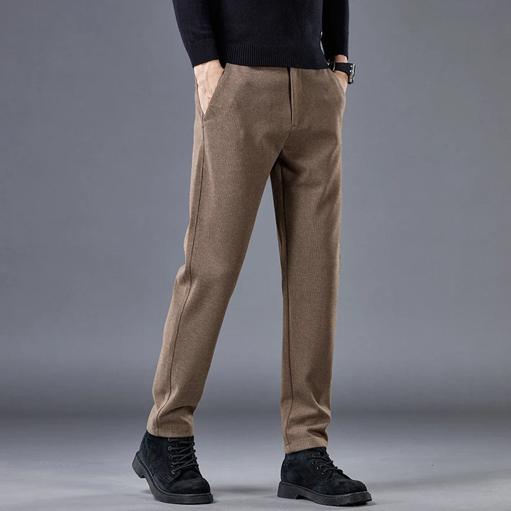 SLIM FIT WOOL PANTS