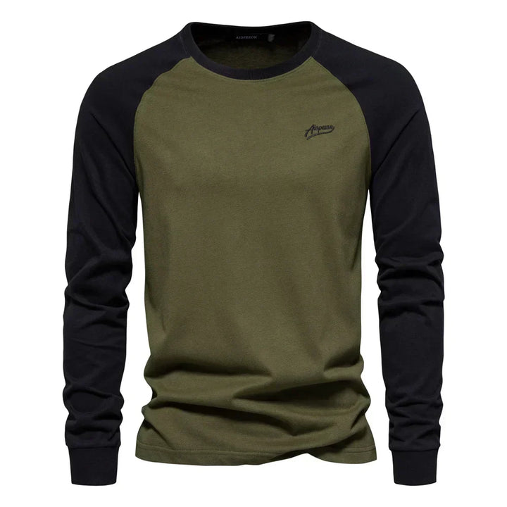 Lambert Longsleeve Raglan Shirt – Soft Breathable Cotton, Slim Fit