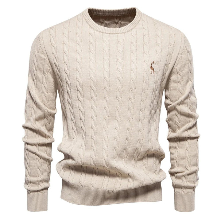Falkner Strickmodern Herrenpullover Classic Cable Knit Sweater for Men