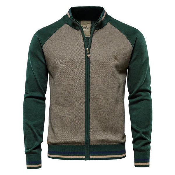 Toralf Premium Men's Cardigan - Slim Fit Cotton with Soft Lining