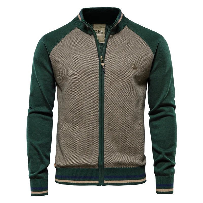 Toralf Premium Men's Cardigan - Slim Fit Cotton with Soft Lining