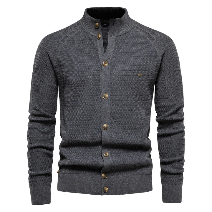 Ottmar Premium Cotton Cardigan - Slim Fit V-Neck for Men