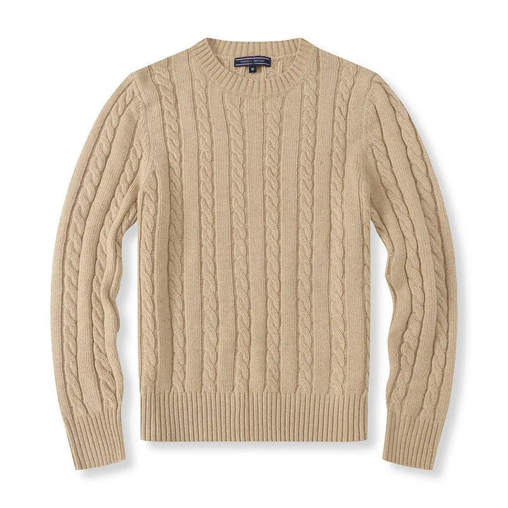 CABLE WOOL SWEATER