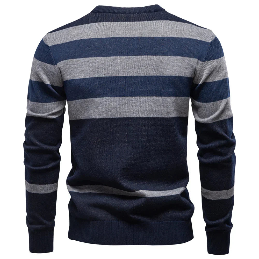 Rosenfeld Premium Men's Knit Sweater with Diamond Pattern