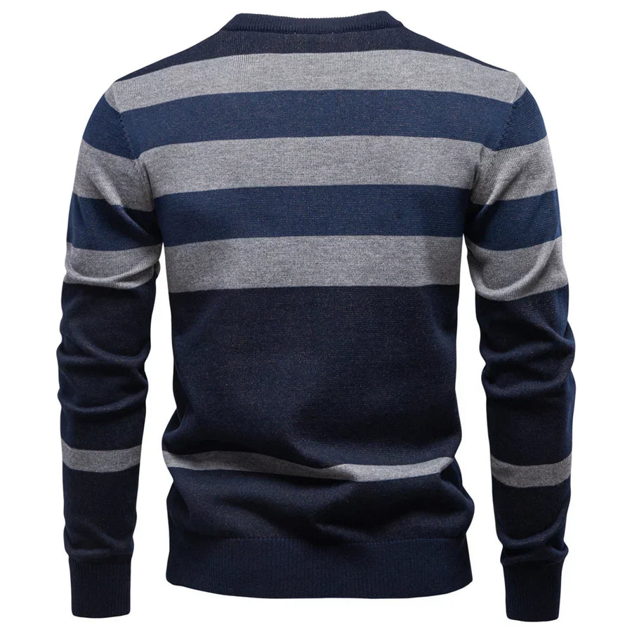 Rosenfeld Premium Men's Knit Sweater with Diamond Pattern