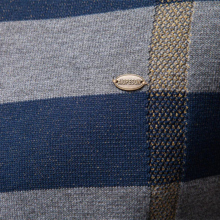 Rosenfeld Premium Men's Knit Sweater with Diamond Pattern