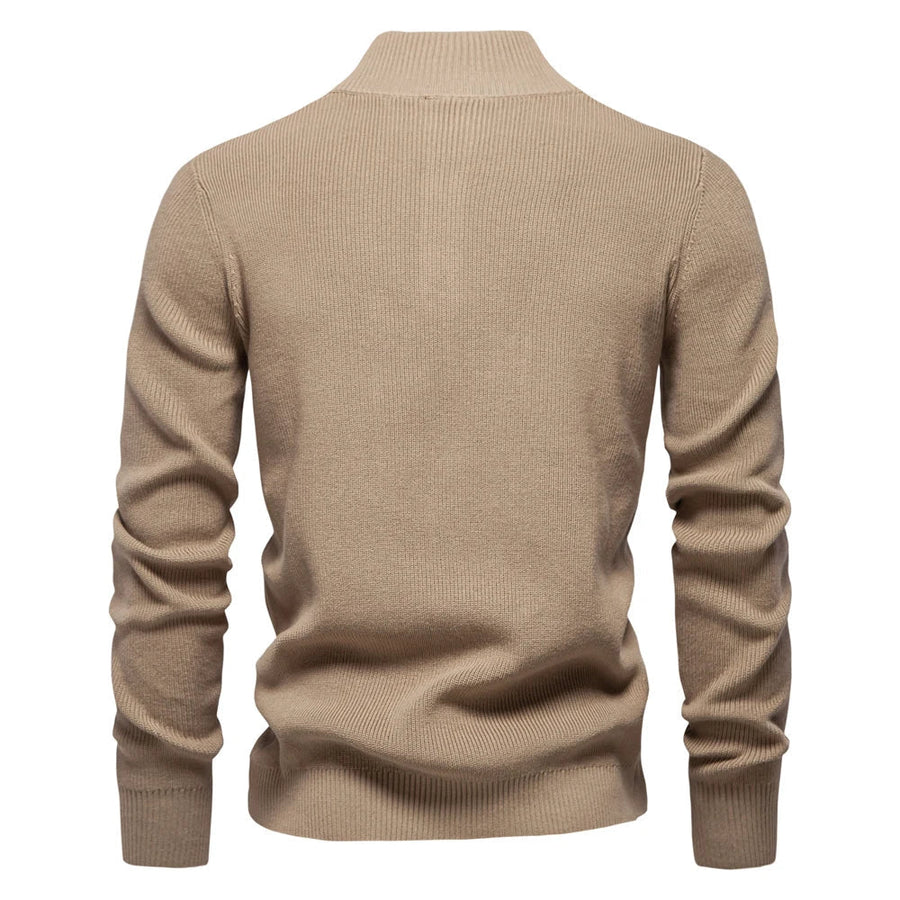 Konrad Men's Premium Button-Detail Pullover – Classic Knit Style