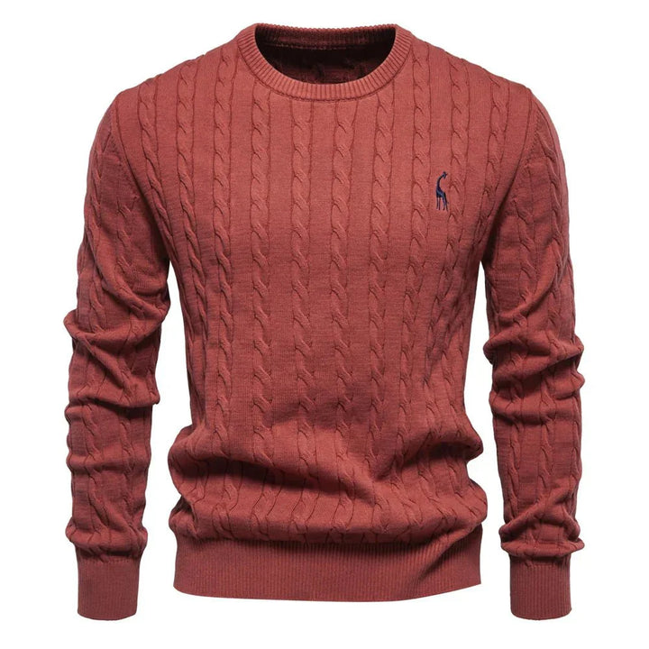 Falkner Strickmodern Herrenpullover Classic Cable Knit Sweater for Men