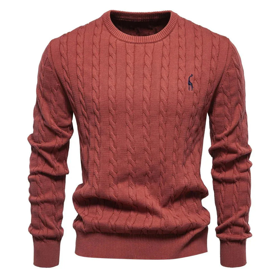 Falkner Strickmodern Herrenpullover Classic Cable Knit Sweater for Men