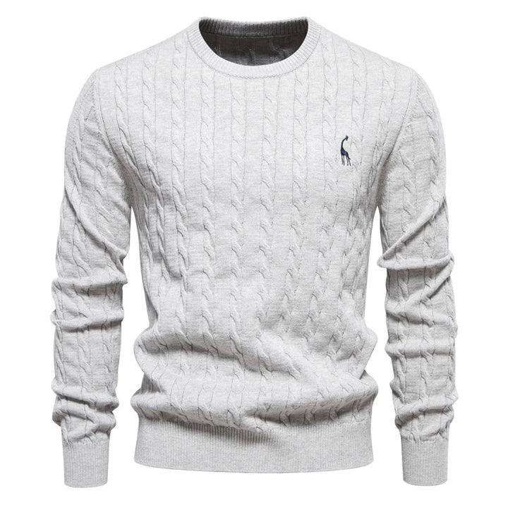 Falkner Strickmodern Herrenpullover Classic Cable Knit Sweater for Men