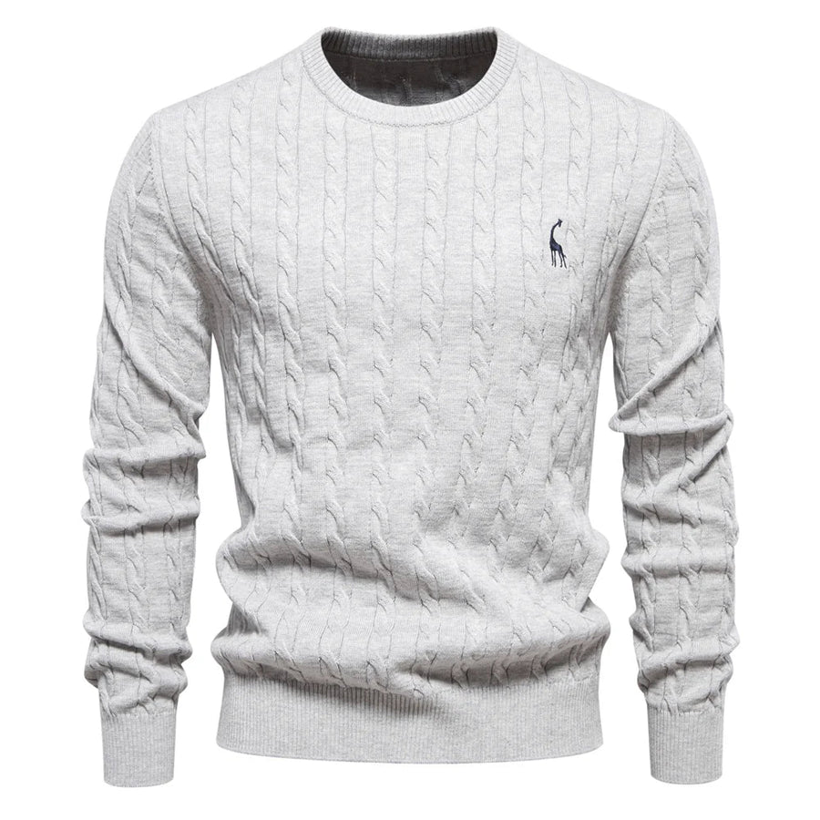 Falkner Strickmodern Herrenpullover Classic Cable Knit Sweater for Men