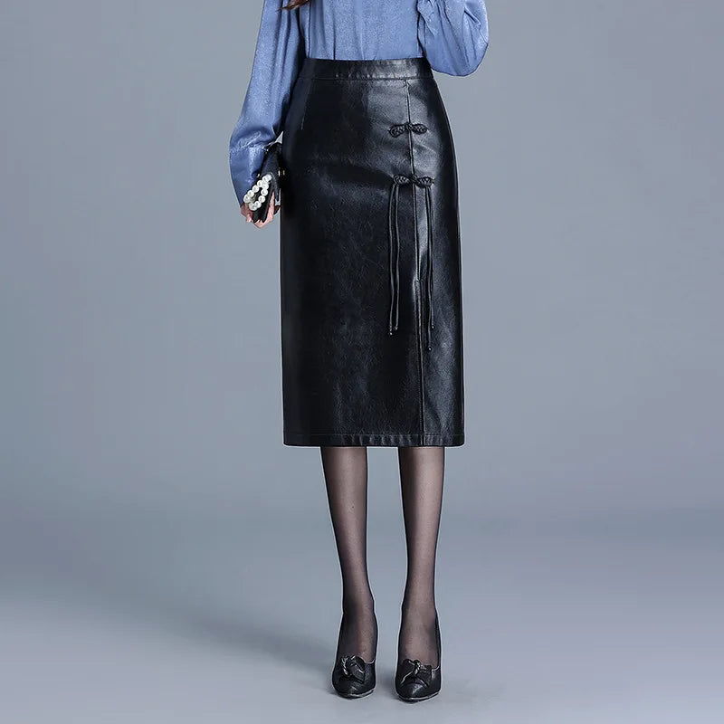 TAMARA LEATHER SKIRT