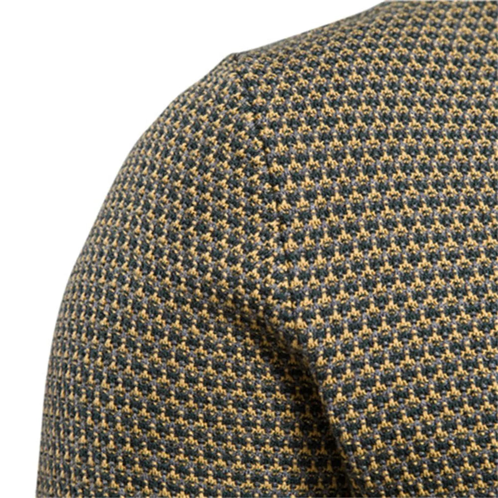 Steinmann Men's Checkered Pullover - Slim Fit Soft Cotton, Multiple Colors