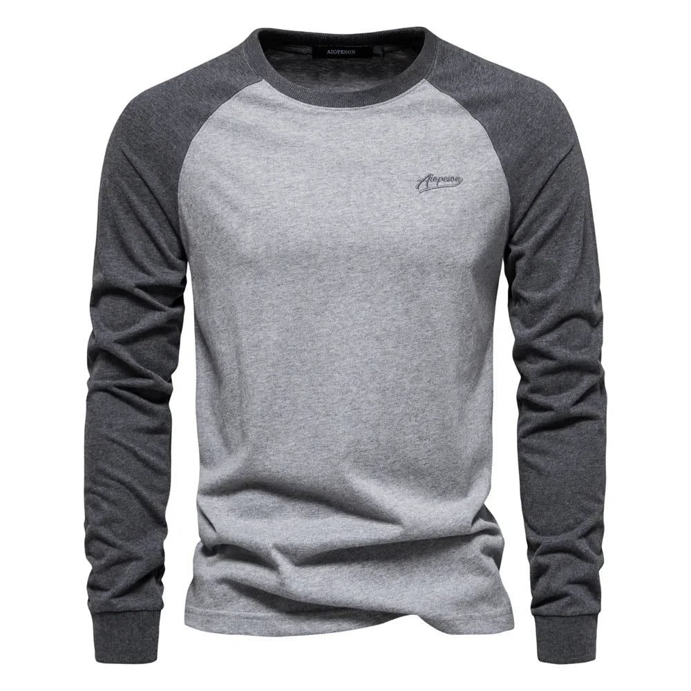 Lambert Longsleeve Raglan Shirt – Soft Breathable Cotton, Slim Fit