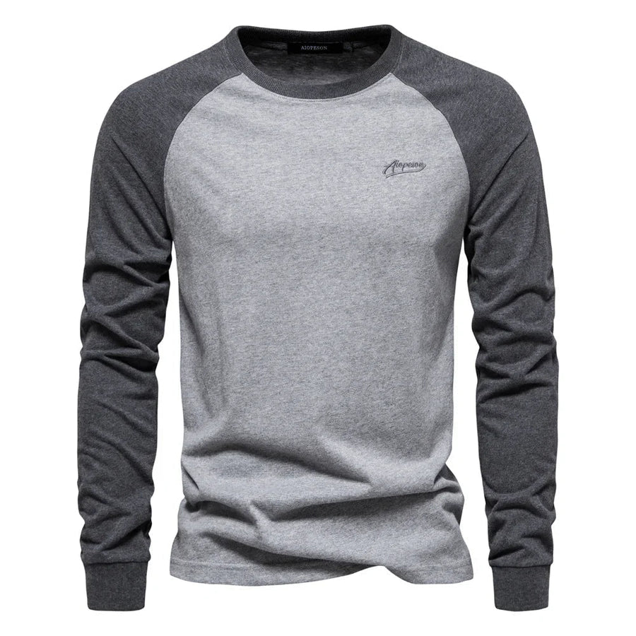 Lambert Longsleeve Raglan Shirt – Soft Breathable Cotton, Slim Fit