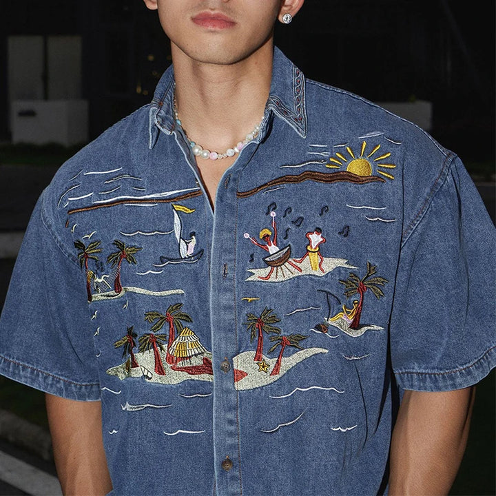 MIAMI BEACH DENIM SHIRT