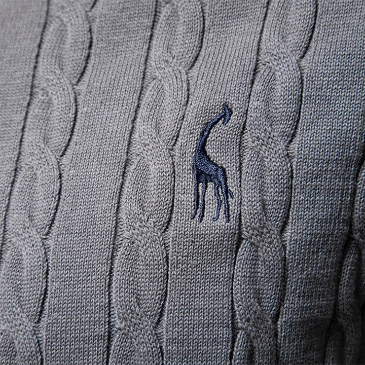 Falkner Strickmodern Herrenpullover Classic Cable Knit Sweater for Men