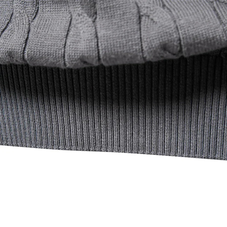Falkner Strickmodern Herrenpullover Classic Cable Knit Sweater for Men