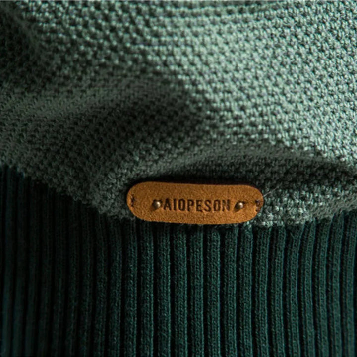 Norwin Men's Knit Jacket with Crew Neck, Soft Cotton Comfort