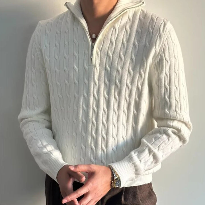 RENZO HALF-ZIP SWEATER