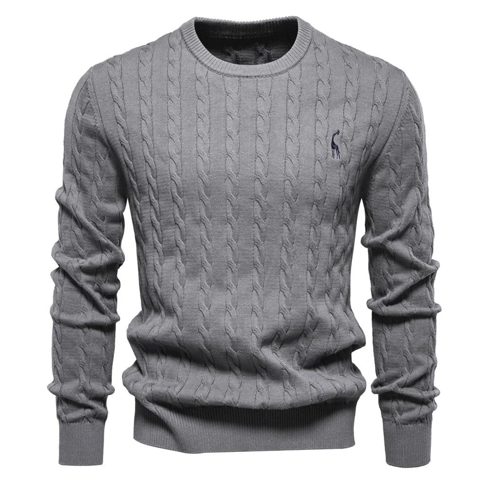 Falkner Strickmodern Herrenpullover Classic Cable Knit Sweater for Men
