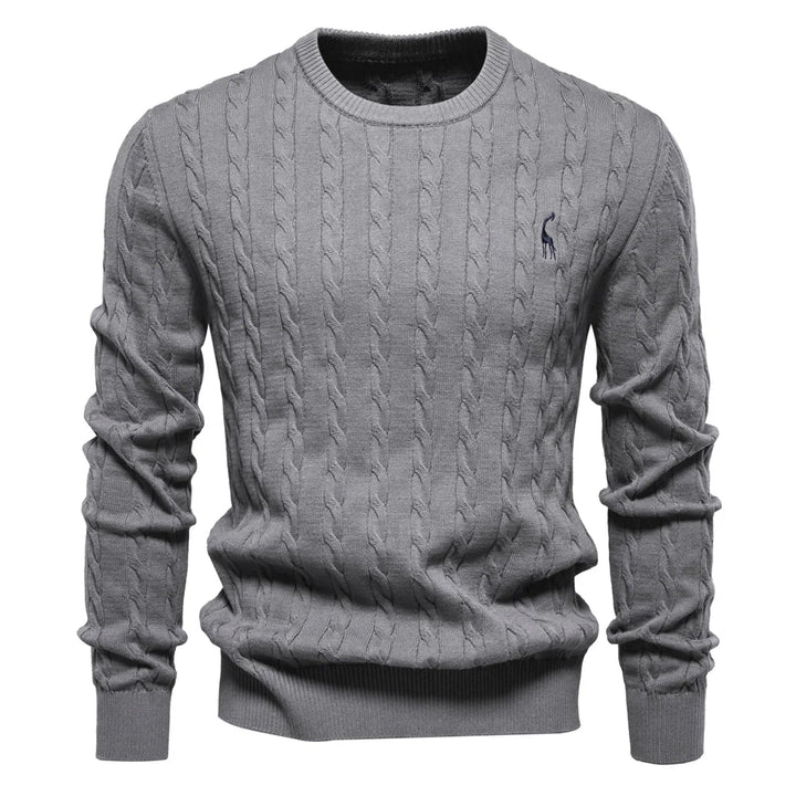 Falkner Strickmodern Herrenpullover Classic Cable Knit Sweater for Men