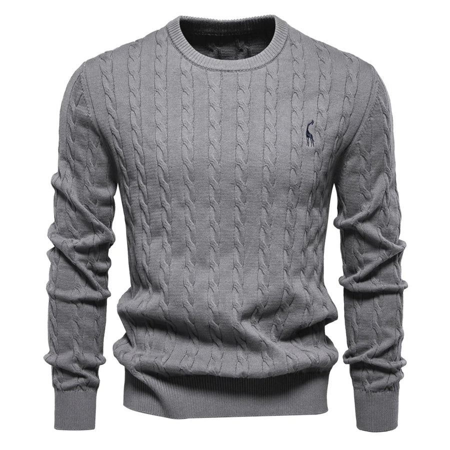 Falkner Strickmodern Herrenpullover Classic Cable Knit Sweater for Men