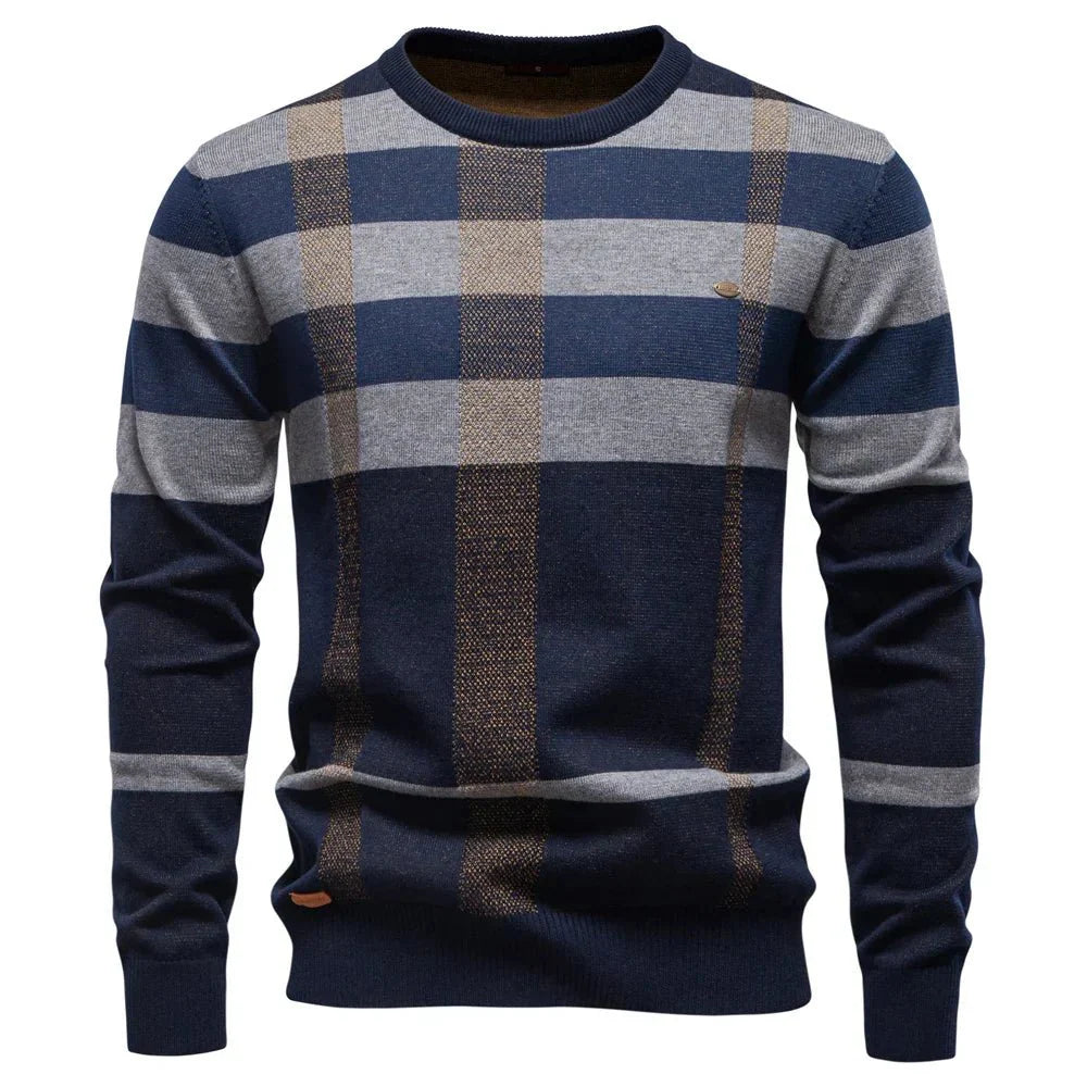 Rosenfeld Premium Men's Knit Sweater with Diamond Pattern