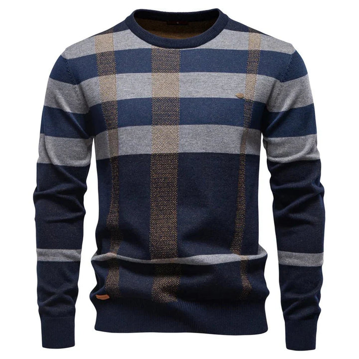 Rosenfeld Premium Men's Knit Sweater with Diamond Pattern