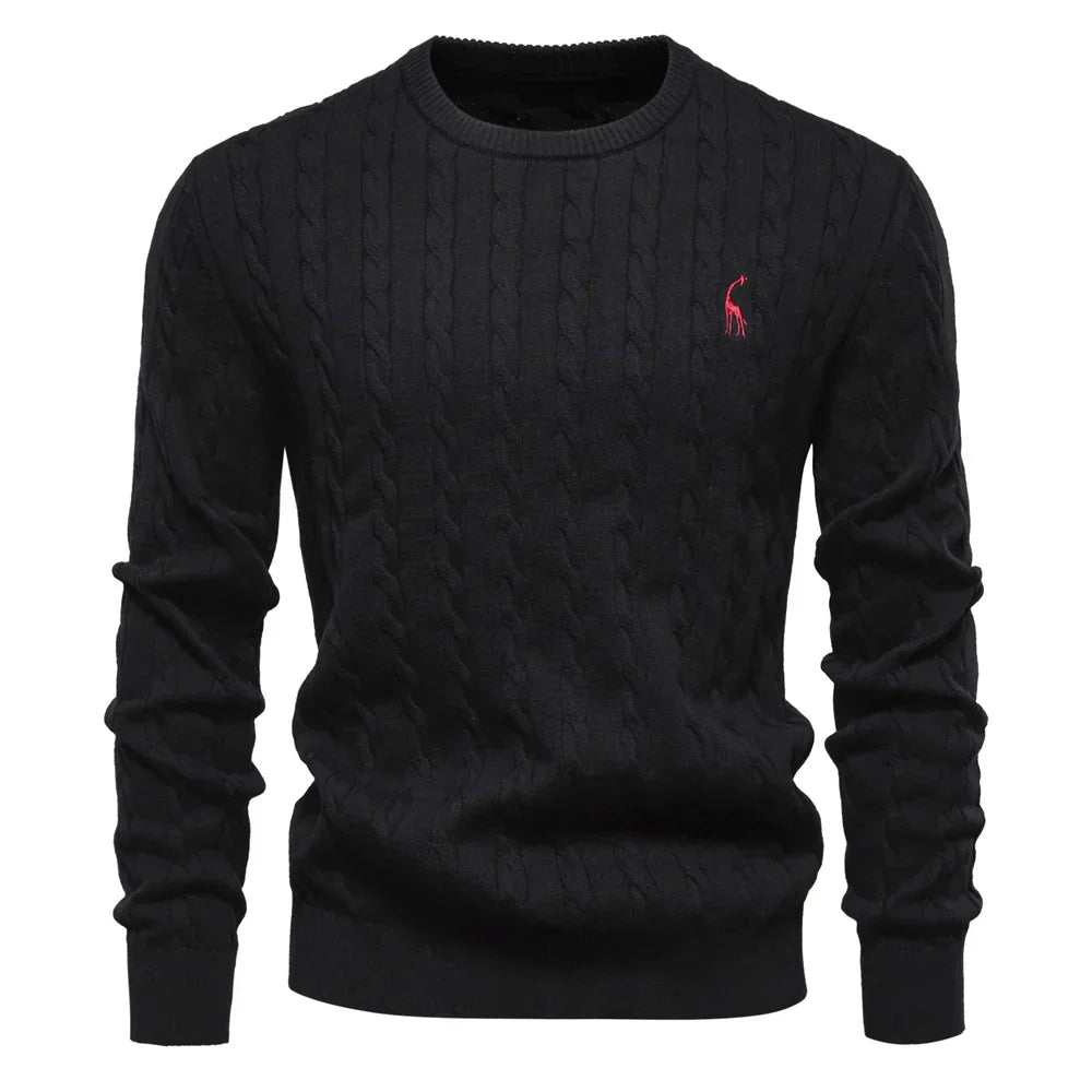 Falkner Strickmodern Herrenpullover Classic Cable Knit Sweater for Men