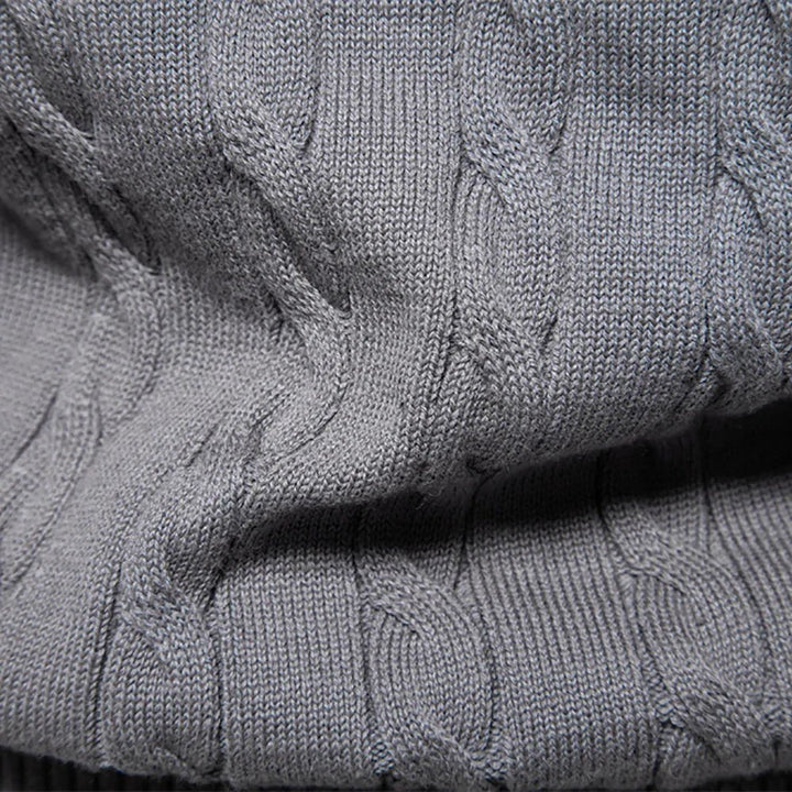 Falkner Strickmodern Herrenpullover Classic Cable Knit Sweater for Men