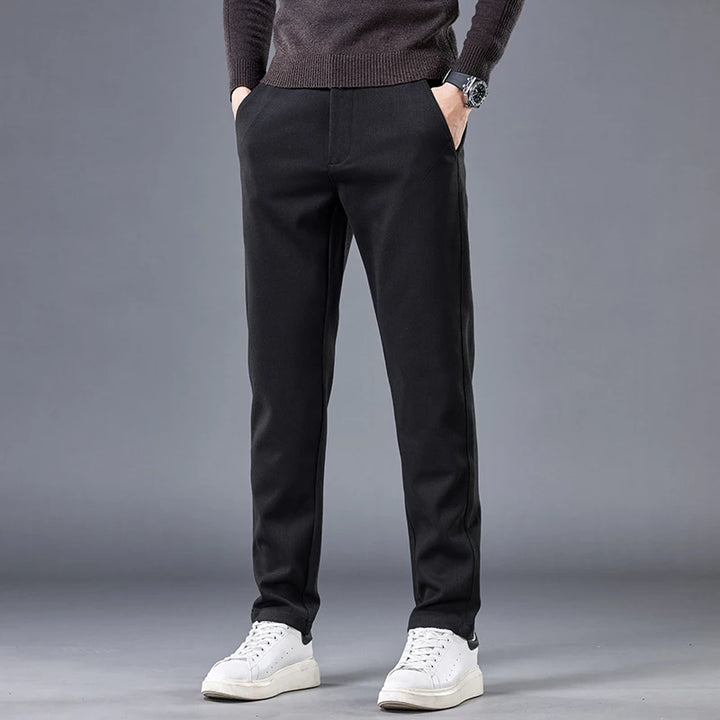 SLIM FIT WOOL PANTS