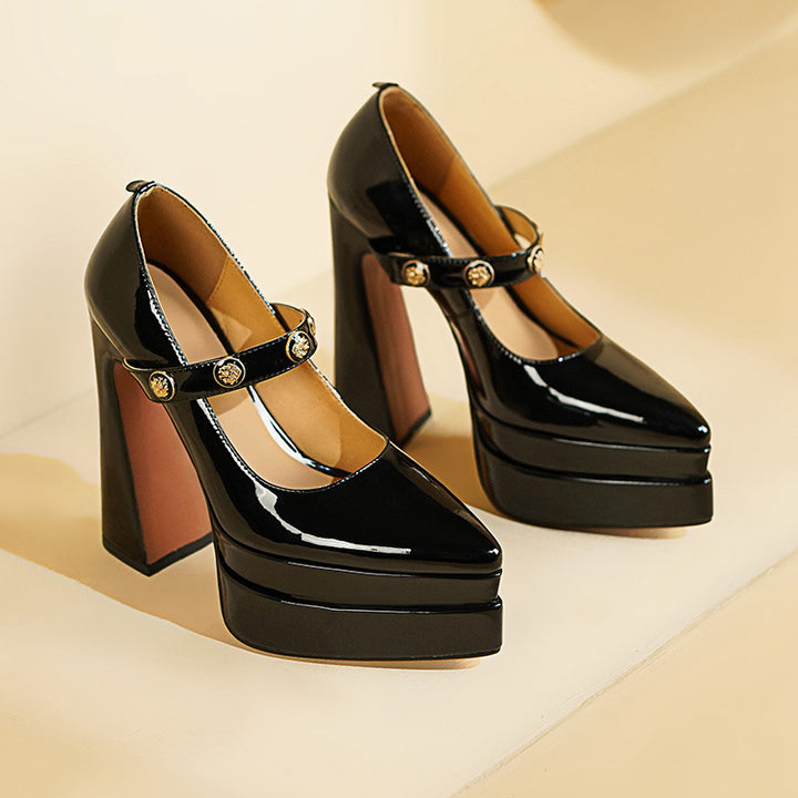 DONNA™ LEATHER HIGH HEELS