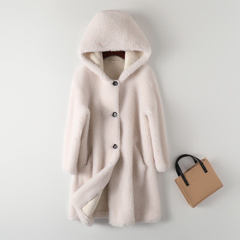 NIVA™ HOODED WOOL COAT