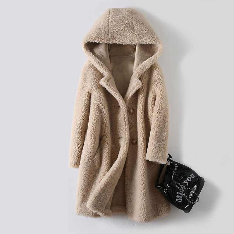 NIVA™ HOODED WOOL COAT