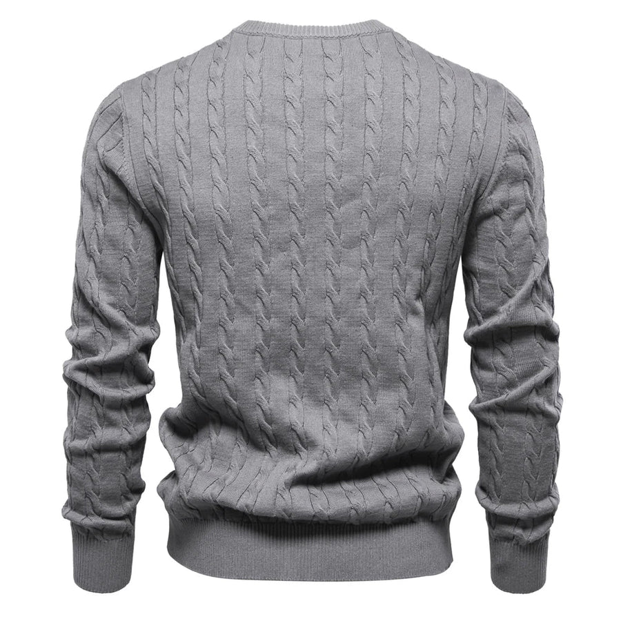 Falkner Strickmodern Herrenpullover Classic Cable Knit Sweater for Men